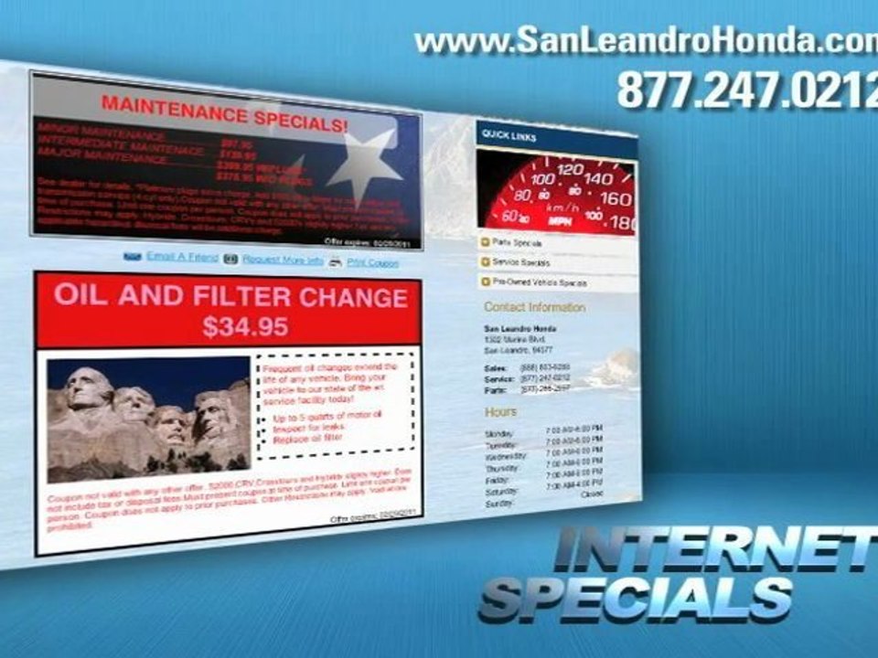 Honda Lube Center Discount - Oakland CA Honda,