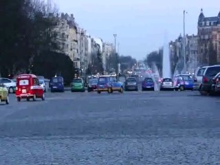 4L Trophy 2011 : Départ du Cinquantenaire