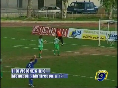 MONOPOLI - MANFREDONIA 1-1 [12^Giornata Seconda Divisione gir.C 2009/2010]