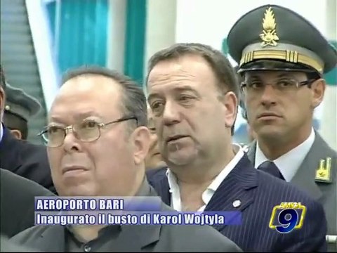 BARI - AEREOPORTO. Inaugurato il busto di Karol Wojtyla