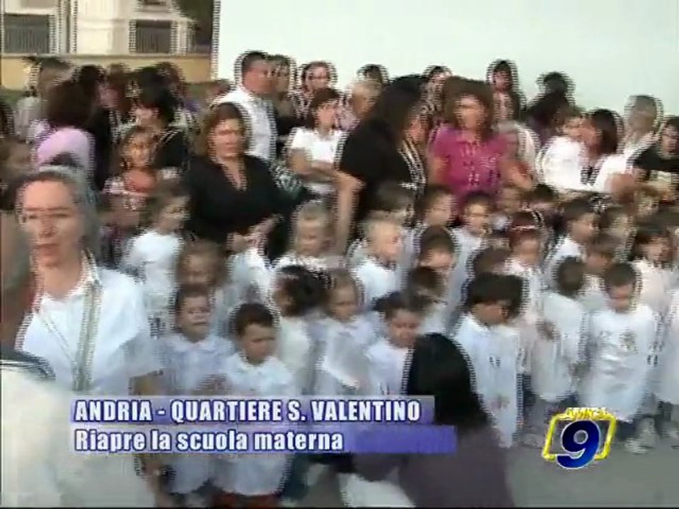 ANDRIA. Quartiere San Valentino, riapre la scuola materna