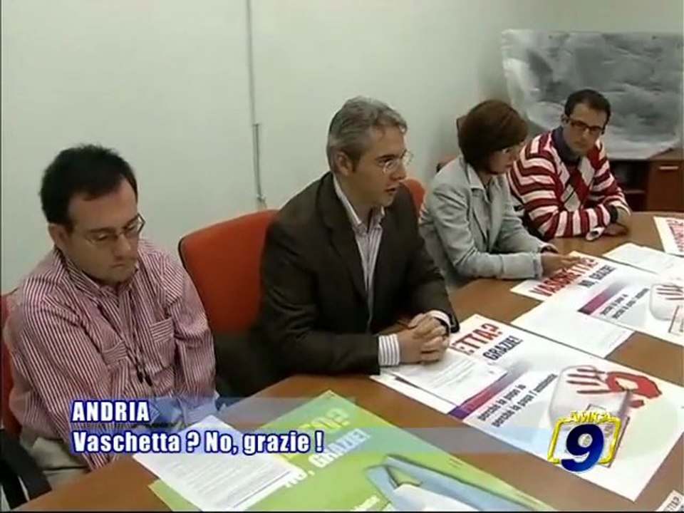 ANDRIA. Conferenza Stampa "Vaschetta? No, grazie!"