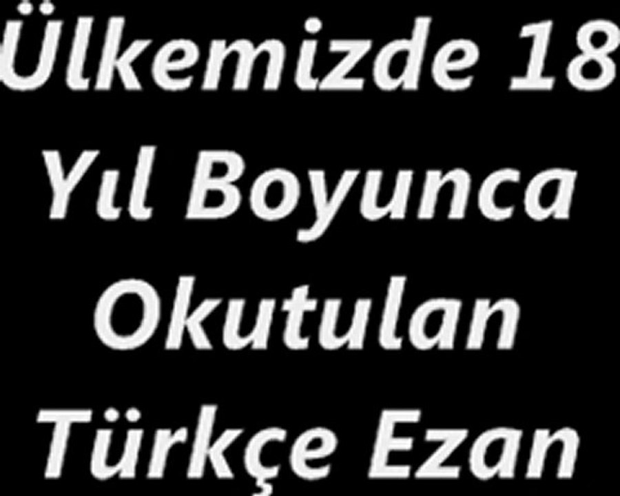 Türkçe Ezan