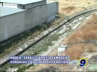 Скачать видео: ANDRIA. Canale Ciappetta-Camaggio, completati i lavori di bonifica parziale