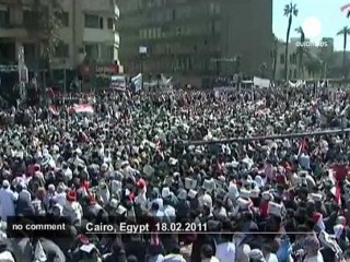 Victory march in Cairo to mark Mubarak fall - no comment
