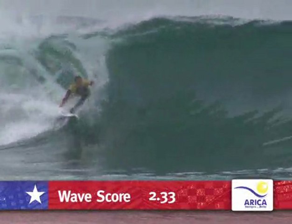 Rip Curl Pro Search Chile: Round 4 Heat 7 - Bruno Santos def. Taylor Knox