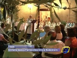 TRANI. Istituita nuova parrocchia Cristo Redentore