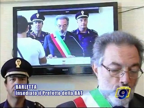 PROVINCIA BAT. Cerimonia di insediamento del Prefetto Carlo Sessa