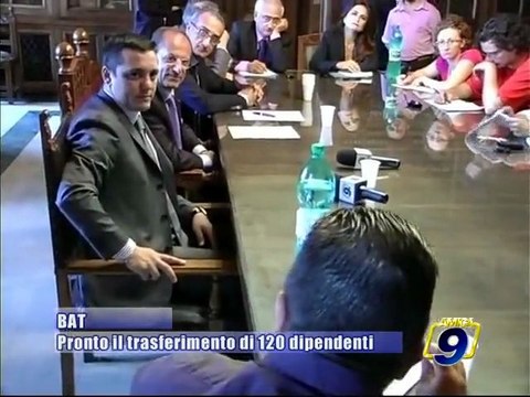 PROVINCIA BAT. Pronto il trasferimento di 120 dipendenti nella nuova provincia