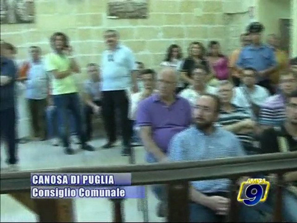 CANOSA DI P. Primo Consiglio Comunale dopo il rinnovo della Giunta