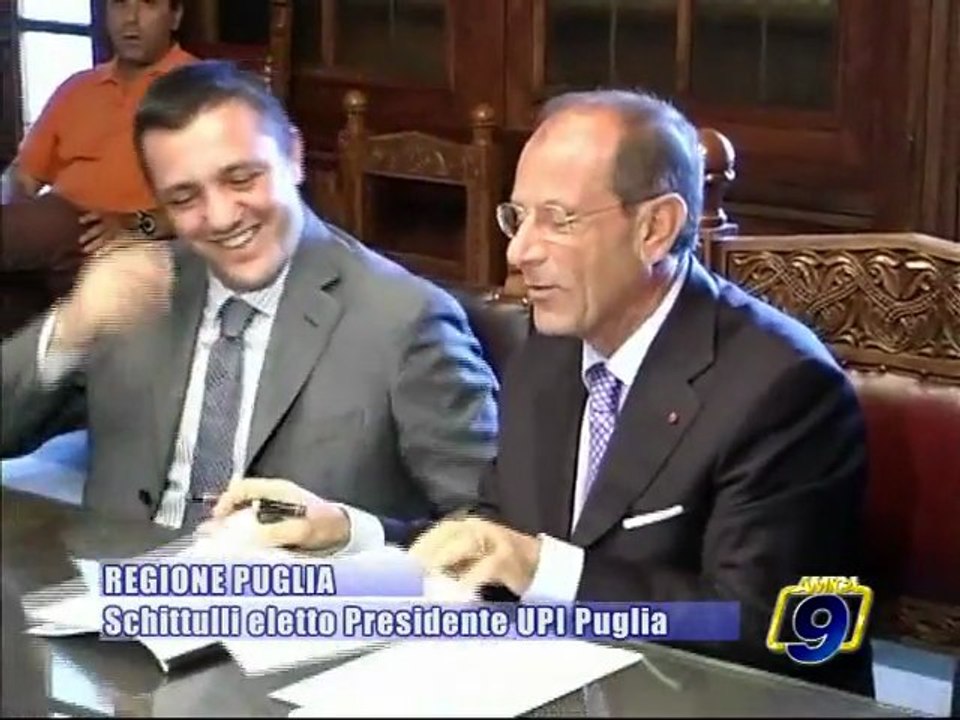 REGIONE PUGLIA. Francesco Schittulli eletto Presidente UPI Puglia