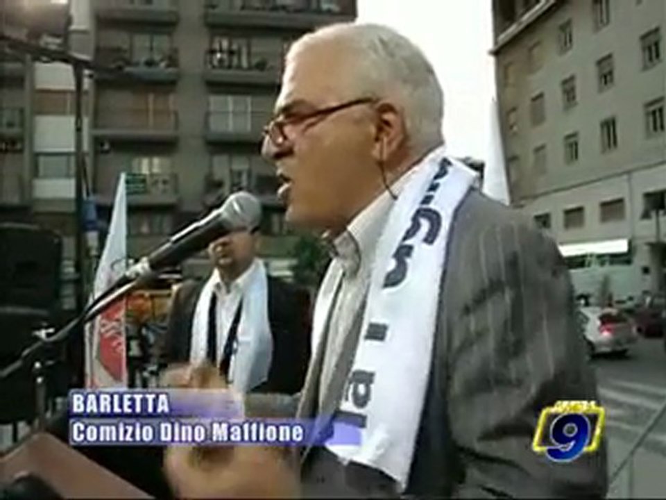 PROVINCIALI BAT. Pubblico comizio di Dino Maffione (La Puglia Prima di tutto)