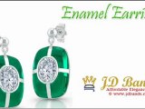 wedding bands, engagement rings, Enamel Earrings at Jdbands