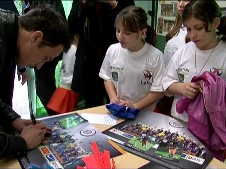 Le MHSC sur les Bancs de l'école de Lunel (Mario Roustan)