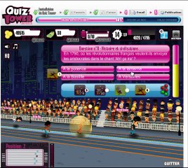 La Course aux Tickets sur Quiz Tower