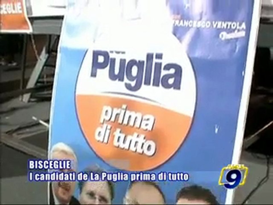 PROVINCIALI BAT. Presentati i candidati Biscegliesi per "La Puglia prima di Tutto"