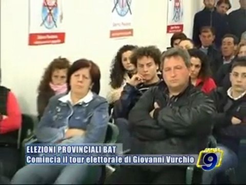 PROVINCIALI BAT. Comincia il tour elettorale di Giovanni Vurchio (UDC)