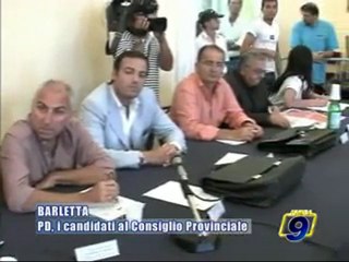 Download Video: PROVINCIALI BAT. Ufficializzati i candidati del PD di Barletta