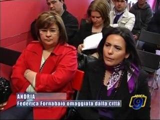 Federica Fornabaio omaggiata dalla città di ANDRIA