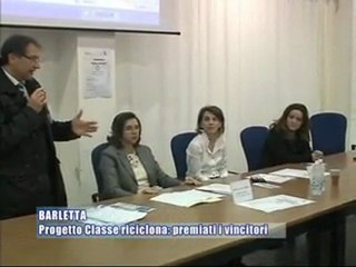 BARLETTA. premiazione vincitori progetto "Classe Riciclona"