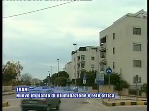 TRANI. Nuovo impianto di illuminazione pubblica e rete in fibra ottica