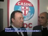 PROVINCIALI BARI - Corato, l'UDC presenta i candidati per la Provincia di Bari