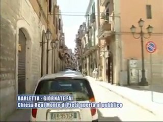 BARLETTA. Giornate FAI, chiesa Real Monte di Pieta' aperta al pubblico