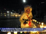 Universitarios protestan contra la violencia en México