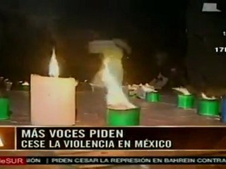 Estudiante mexicanos piden "más educación y menos militares"