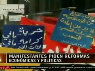 Manifestantes piden en Jordania reformas económicas