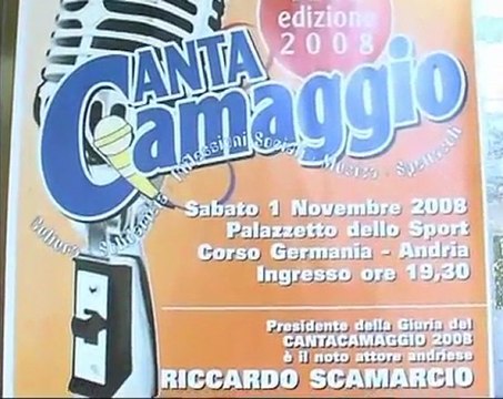 ANDRIA. Tutto pronto per la XVI edizione del CANTACAMAGGIO