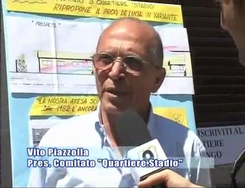 Trani, protesta quartiere Stadio