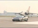SUPER FAST CARS. Lamborghini Reventon vs. A Jet Fighter