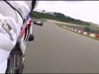 Nick Heidfeld, BMW Sauber F1 Team and Tony Corser, BMW Motorrad Superbike Swap Vehicles.
