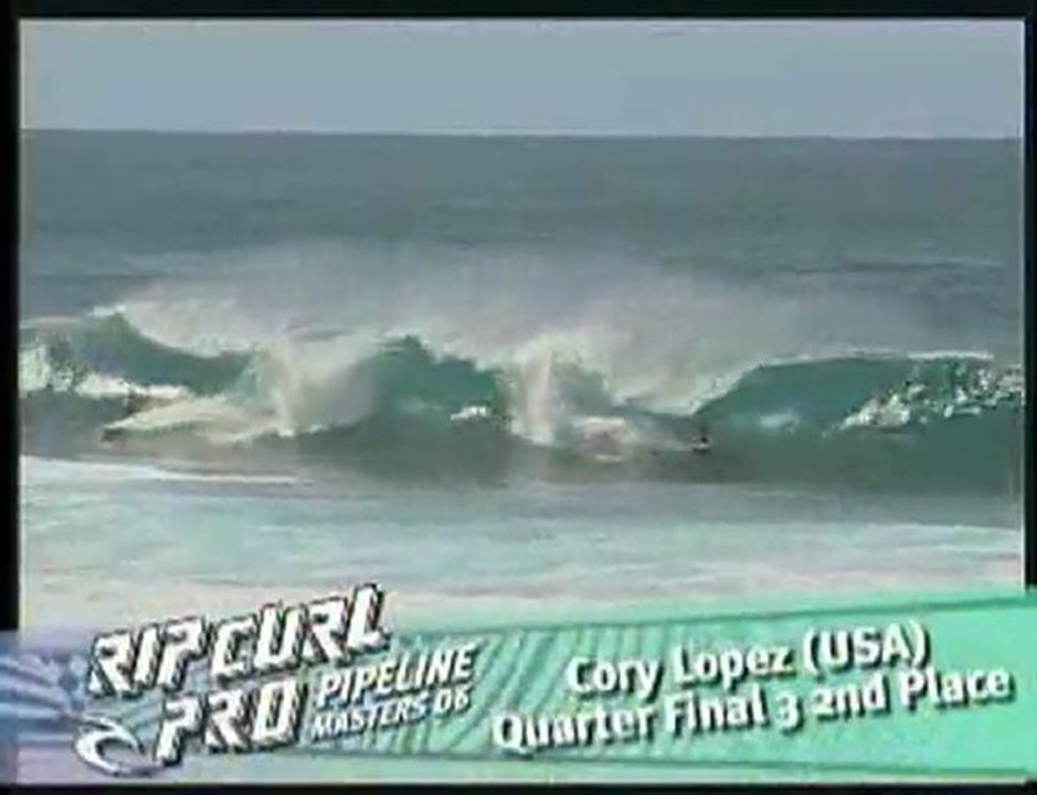 190 - Quarter-Finals Action Video: Rip Curl Pro Pipeline Masters