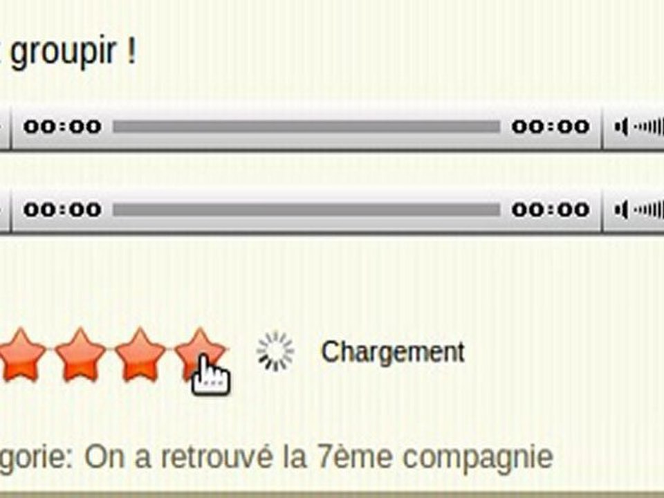 vote sur le site