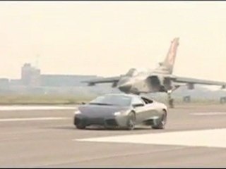 Lamborghini Reventon vs. A Jet Fighter