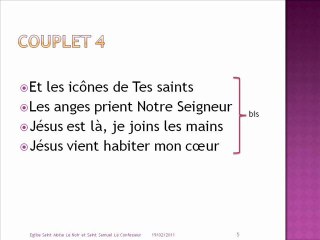 Chant 19.02.11 : Comme l'Oiseau