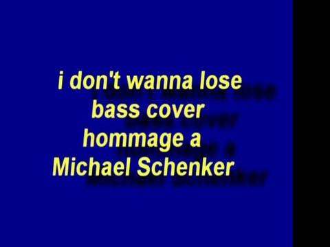 i don't wanna lose bass cover