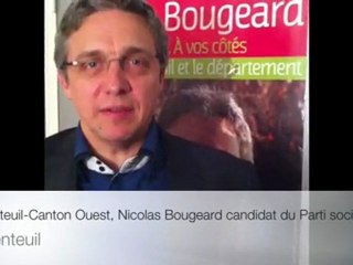 Nicolas Bougeard, Canton Ouest d'Argenteuil (PS)