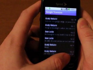 Google Translate Android App Demo