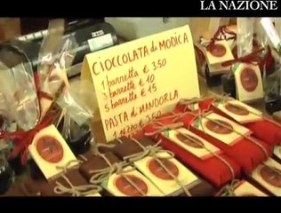 Santa Croce "ricoperta" di cioccolata