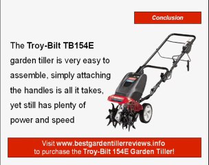 Review the Troy-Bilt TB154E - maybe the best garden tiller