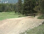 Santos jumping for the first time in La Molina, Spain