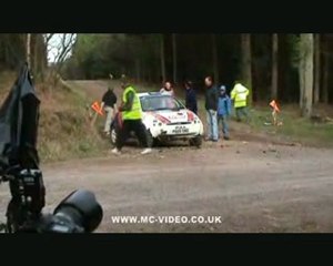 Ford KA Roll Over Crash on Somerset Stages Rally 2008