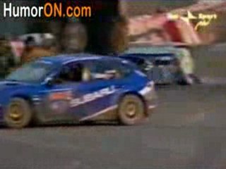Race Driver Loses Car after Victory Stunt