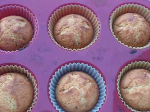 muffin orange cannelle glacage vanille