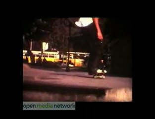 Urban skateboarding with the birds