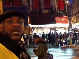 MANIF DE CHATEAU-ROUGE a l' ELYSEE MONTMARTRE