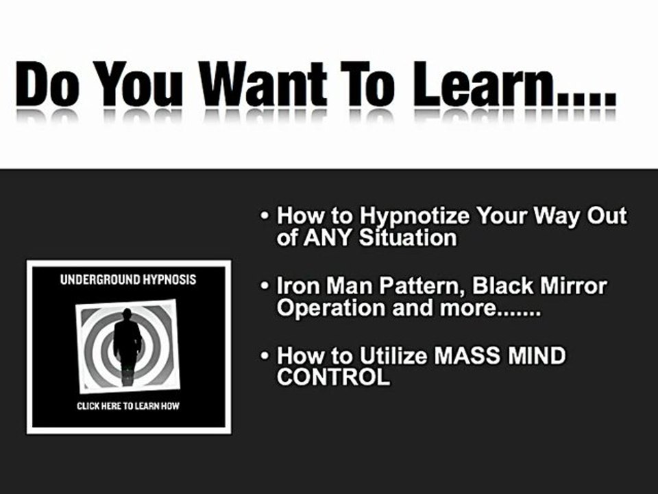 Learn Mind Control & Covert Hypnosis Online Learn Hypnotism